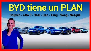 BYD tiene un PLAN: Dolphin - Atto 3 - Seal - Han - Tang - Song - Seagull.