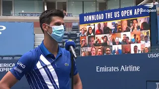 Novak Djokovic: "We miss the noise and the energy!" | US Open 2020 Round 2 Interview