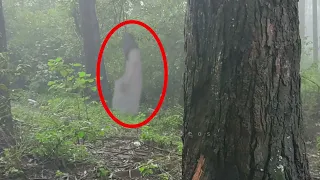 Deadly ghost calling me from behind a tree, female ghost caught on camera