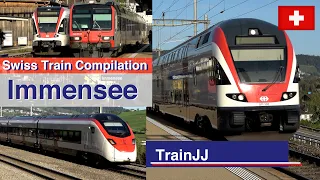 Swiss Train Compilation - Immensee  SBB RABe 501 Giruno, RABDe 500 ICN, RABe 511, RABe 520, RBDe 560