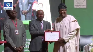 INEC Presents Certificates Of Return To Senators Elect