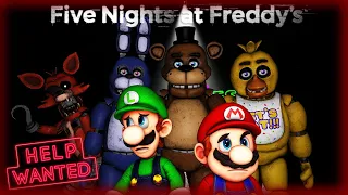 Luigi plays Five nights at Freddy's Help wanted #1 Welcome to fazbear playtesting Experance