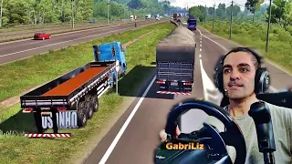 ME JOGOU PRA FORA DA PISTA, MAS FUI O CULPADO - Vida de Caminhoneiro #170 - Euro Truck Simulator 2