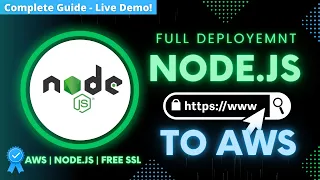 Full Node.js Deployment to AWS - FREE SSL, NGINX | Node js HTTPS Server