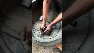 Poor Man's Impossible Artwork The Most Amazing Process of Making an Old Tire Useful Again Artwork