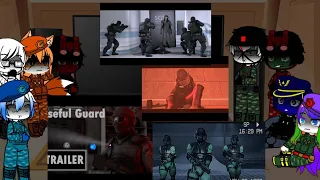 scp Factions react to Useful guard