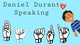 Daniel Durant speaking.