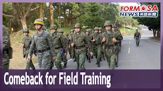 Taiwan brings back field training for military conscripts