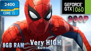 Marvel's Spider Man Remastered (i5 2400 + GTX 1060 6gb 8GB RAM) it's very lag Benchmark