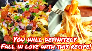 PIZZA FRIES MOST AWAITED RECIPE | LOADED FRIES | AIR FRYER FRENCH FRIES #pizzafries #loadedfries