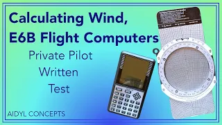 Calculating Wind with E6B, Private Pilot Written Test Practice Question