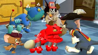 Tom and Jerry in War of the Whiskers HD Butch Vs Robot Cat Vs Tom Vs Jerry (Master Difficulty)