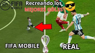 Recreando los mejores goles de QATAR 2022 en FIFA MOBILE 🇶🇦