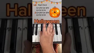 Halloween Movie Theme Song Piano Tutorial 🎃  #Shorts #pianotutorial