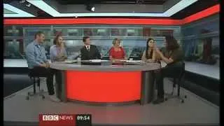 Oct. 1, 2011 - Katie McGrath & the Camelot Knights on BBC Breakfast  SPOILERS