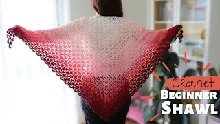 Crochet Simple And Elegant Beginner Shawl