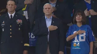 VP Pence Leaves NFL Game After Players Protest During National Anthem