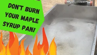 How to boil maple sap fast