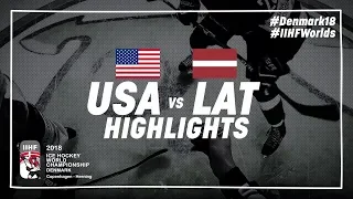 Game Highlights: United States vs Latvia May 10 2018 | #IIHFWorlds 2018