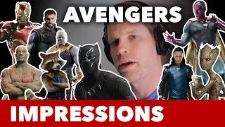 Avengers Voice Impressions (Thor, Black Panther, Iron Man, Groot)