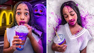 CALI DRINKS THE MCDONALD'S GRIMACE SHAKE ROBLOX WITH BIG BROTHER