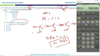 Calculating NPV IRR using TVM Tables + BA  Plus II