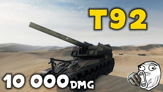 World Of Tanks | T92 - 10000 damage - EPIC