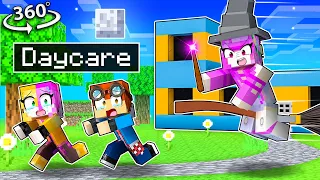 Escaping from an EVIL Daycare! in Minecraft 360