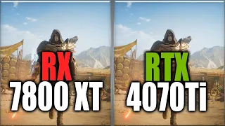 RX 7800 XT vs RTX 4070 Ti Benchmarks - Tested in 20 Games