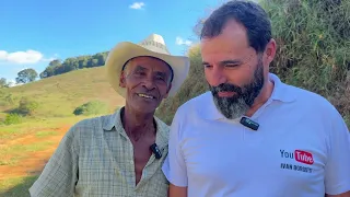 SR. ANTÔNIO 74 ANOS, VIVE NO PARAISO EM SANTA BARBARA DO TUGÚRIO - MG