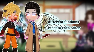 different fandoms react to each other ||‏supernatural and naruto||ENG/RUS||