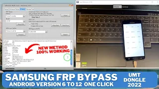 One Click All Samsung FRP Bypass by UMT Dongle | All Android Version 6-12 All Patch Support | A2GSM