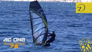 Is no cam faster than a cam slalom windsurfing sail?