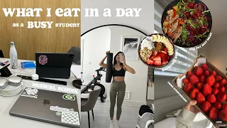 What I EAT In A Day ✨busy student edition, studying for finals, quick and easy meals +