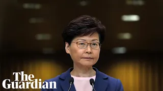 Hong Kong leader Carrie Lam speaks after mass protests: 'The bill is dead'