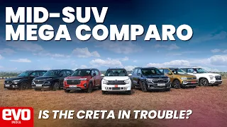 Creta, Taigun, Seltos, Elevate, Grand Vitara, C3 Aircross, Astor | King Of The Segment? | evo India