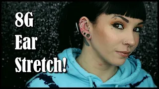 8G Ear Stretch | 3rd Lobe Stretch!