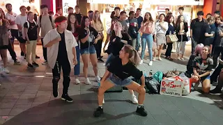 20190928 today Dance Team Red Spark(레드스파크) in hongdae busking 02 - PSY _ NEW FACE