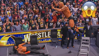 WWE 2K24 - The Rock vs. Roman Reigns -  No Holds Barred Match: WrestleMania 39.