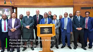 Prime Minister  Marape updates Papua New Guinea on vote-of-no-confidence