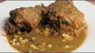 Pollo capón en pepitoria Vídeo receta 180 Aquí coc