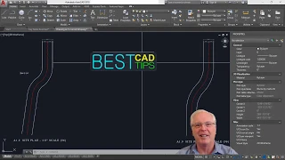 Drawing S-Shaped S-Curved Roadway or Driveway in AutoCAD