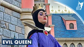 🍎 Free roaming Evil Queen from Snow White and the Seven Dwarfs at Disneyland Paris 2023