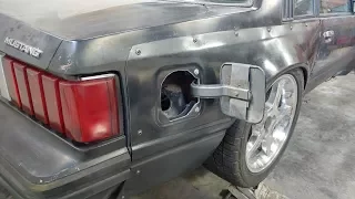 How to Install a Custom Widebody OEM Fuel Door | Widebody Mustang