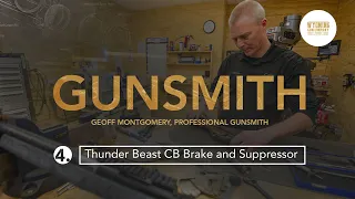 Professional Gunsmith Crowning and threading a barrel for a suppressed hunting rifle