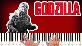 Godzilla Classic theme - PIANO TUTORIAL