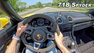 2021 Porsche 718 Spyder - The Manual Flat 6 Convertible You Need To Drive (POV Binaural Audio)