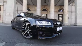 2017 Audi S8 Plus 605hp black on black   details, launch control, interior, exterior