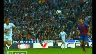 Real Madrid - Barcelona (2 half) 10.04.2005 highlights, skills, tricks, goals