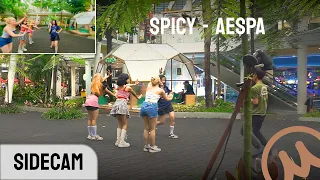 [KPOP IN PUBLIC SIDECAM VER.] aespa 에스파 'Spicy' Cover by Moksori Team From Indonesia